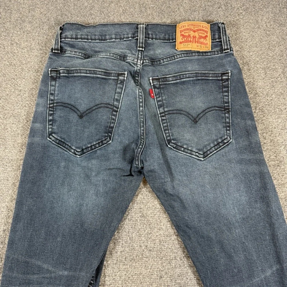 Levi's Jeans‎ Mens 30x32 (Fits 28x30) Blue 512 Slim Tapered Fit Stretch Denim